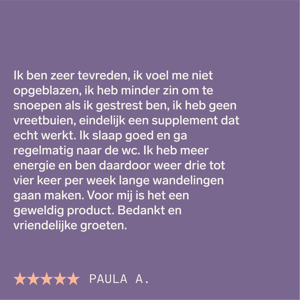 Ondersteuning van metabolisme