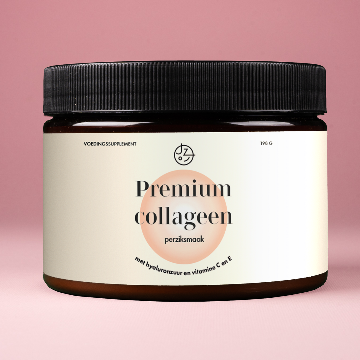 Premium collageen met hyaluronzuur en vitaminen C en E (perziksmaak)