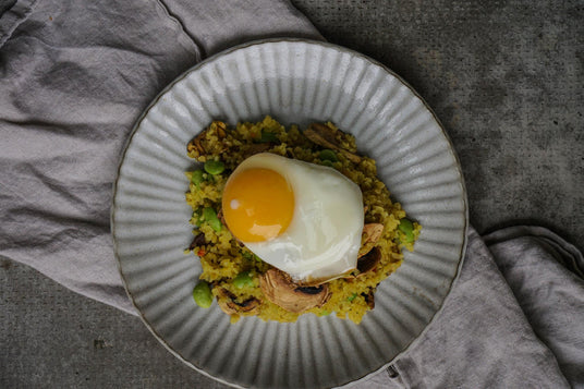 Bulgur risotto met paddenstoelen