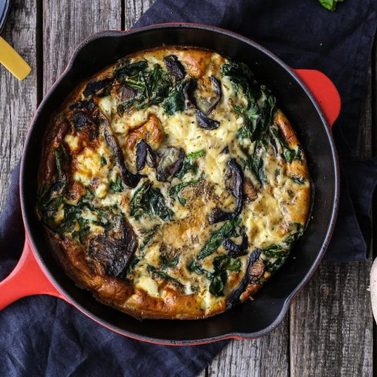 Frittata met champignons