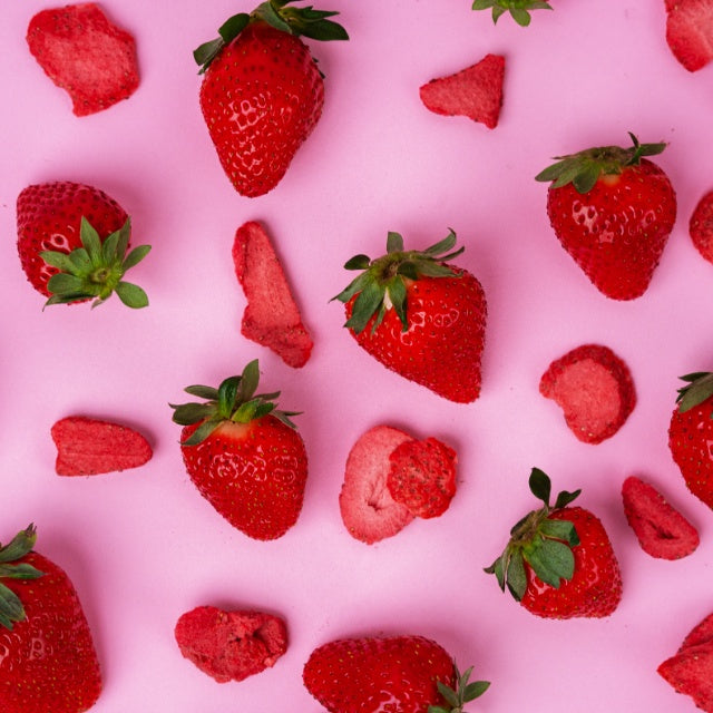 Gevriesdroogde aardbeien π (verpakking van 100 g)