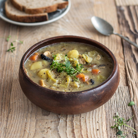 Aardappelsoep met boerenkool