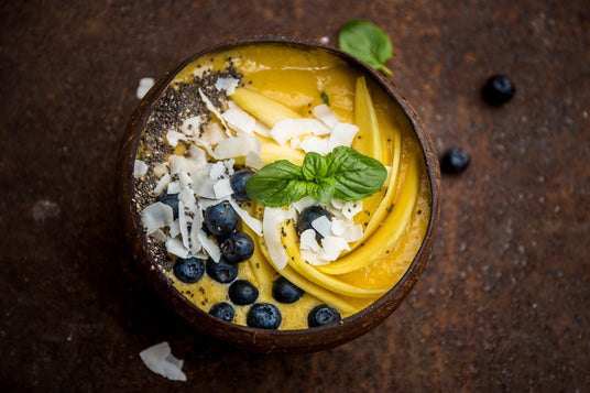Smoothiebowl met mango en banaan