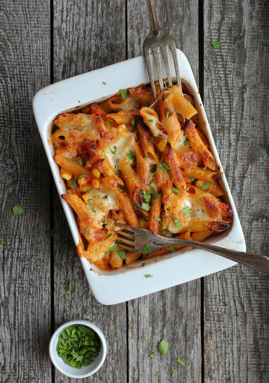 Pasta met tonijn uit de oven