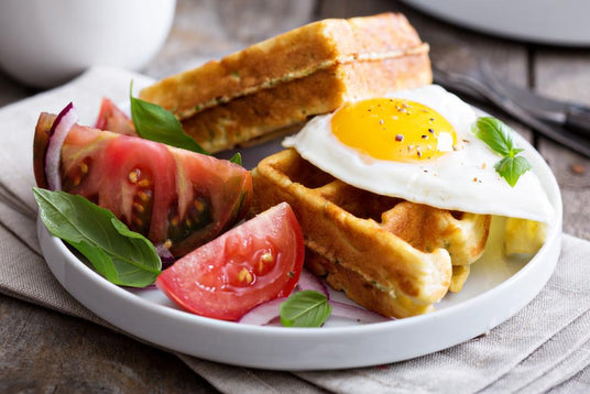 Courgette wafels met Parmezaan