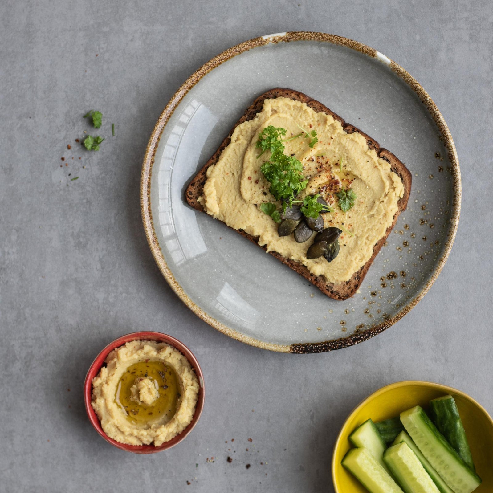 Spread van rode linzen met cashewnoten en komijn