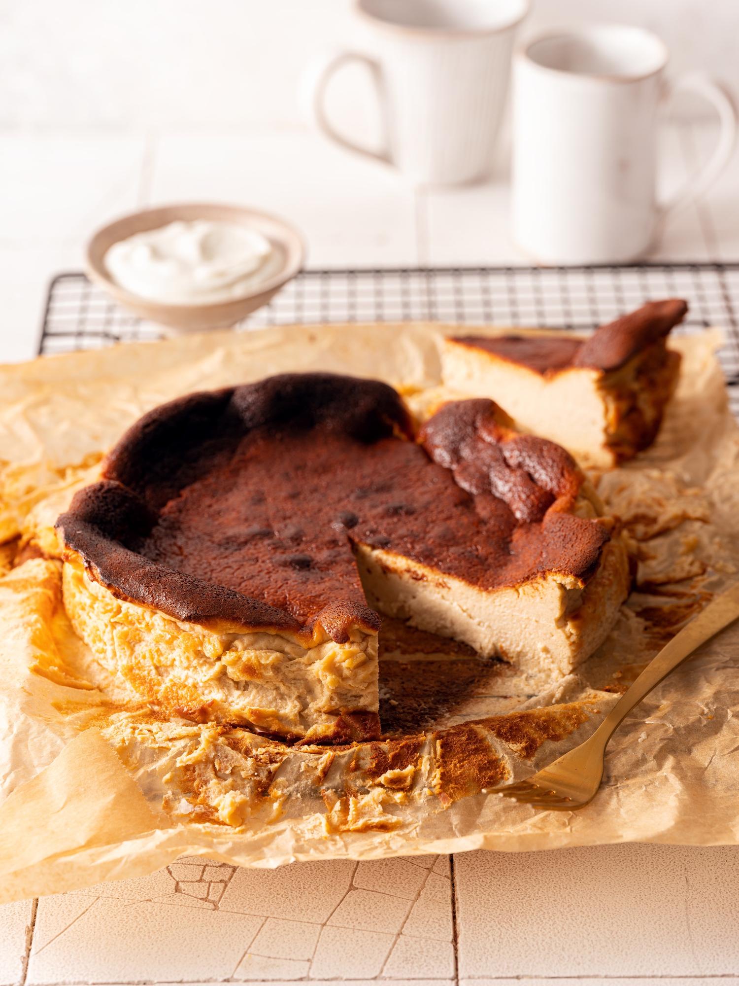Baskische cheesecake