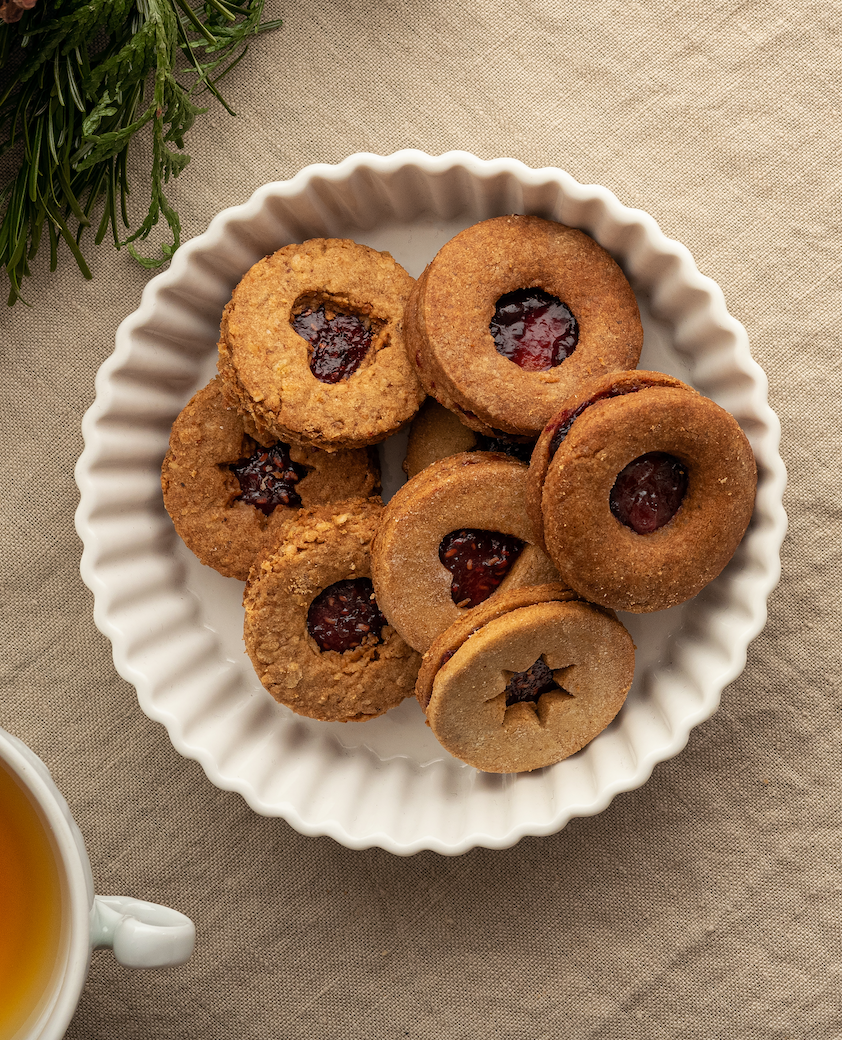 Glutenvrije linzer koekjes