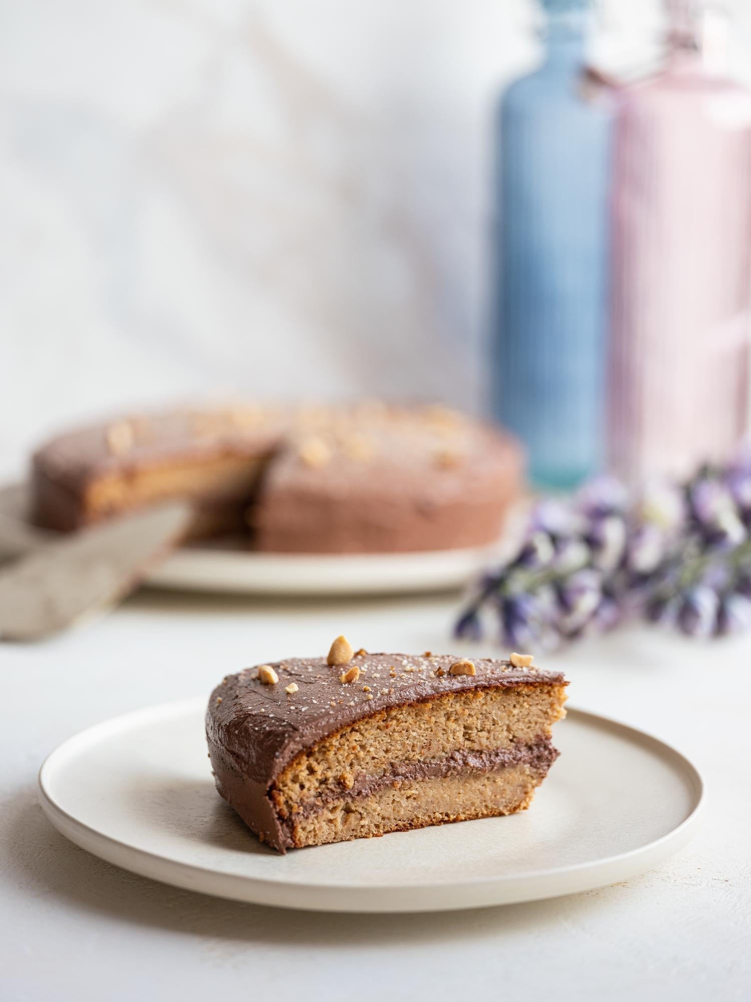 Glutenvrije taart met pindakaas