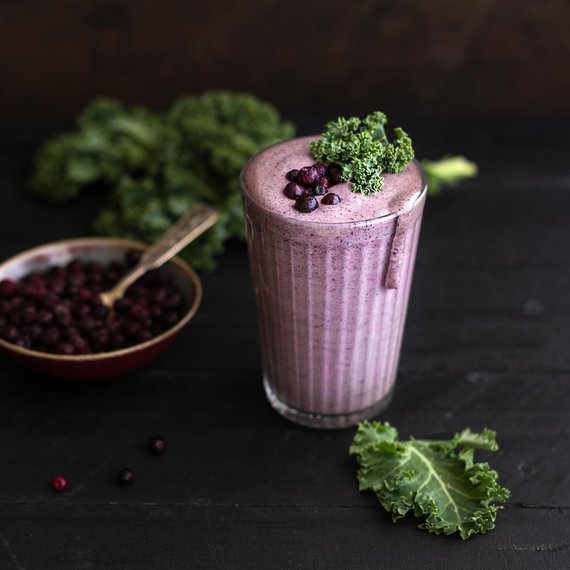 Bosbessensmoothie met boerenkool