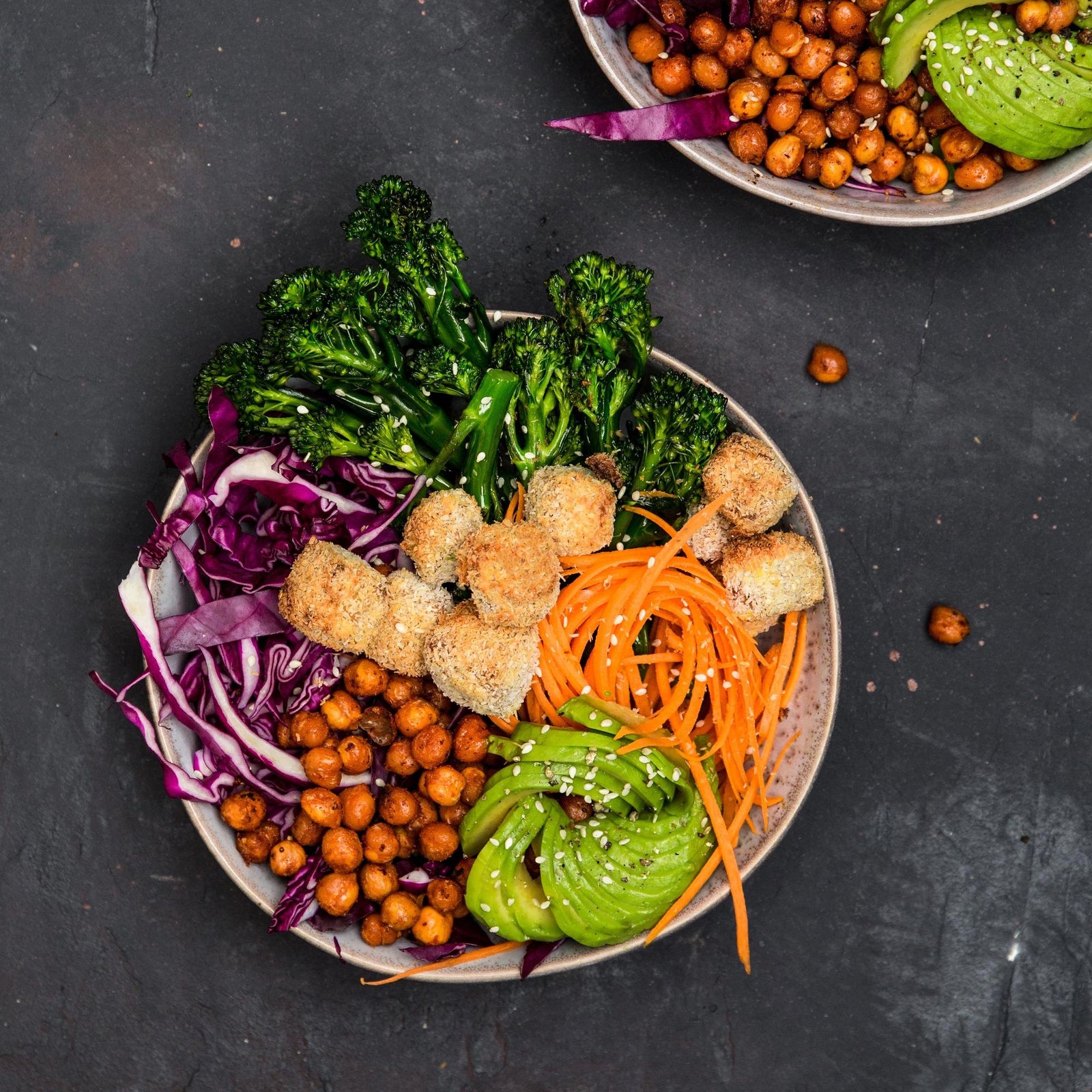 Bowl met tofu in kokos