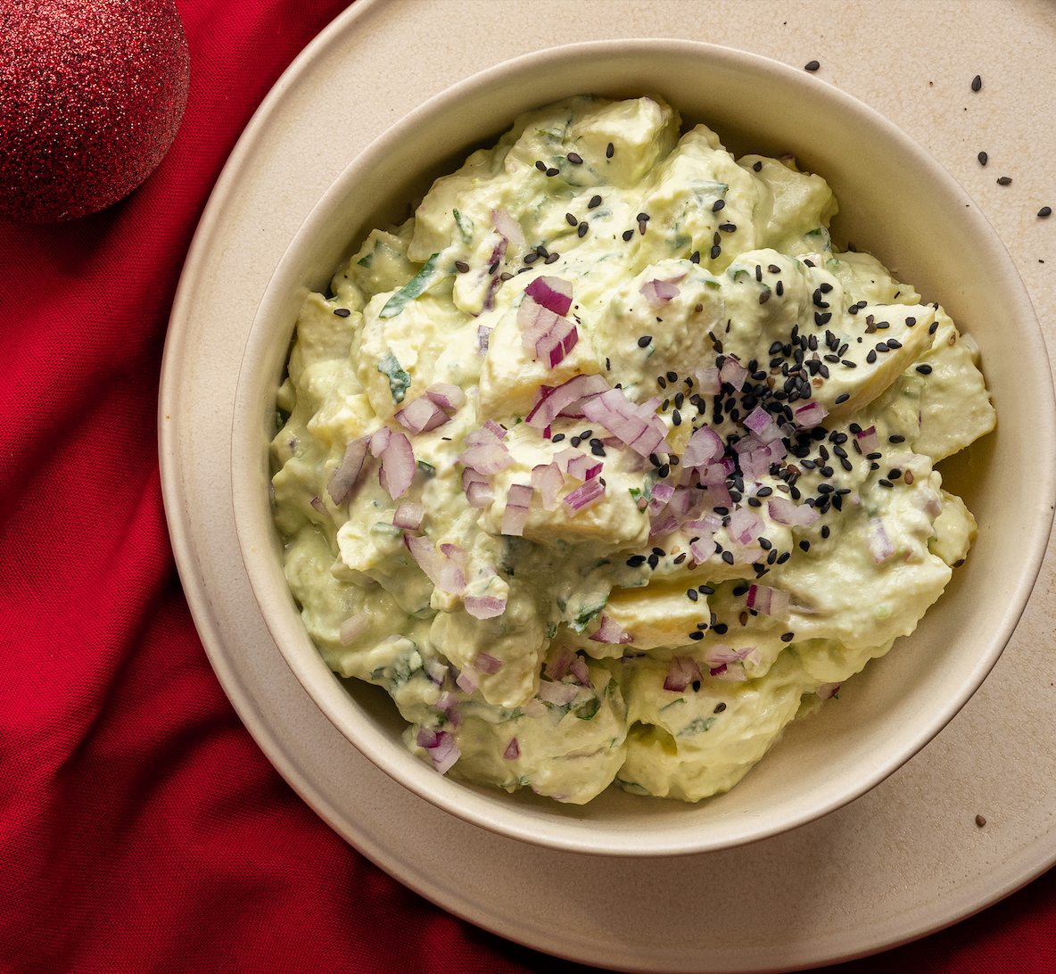 Aardappelsalade met avocado
