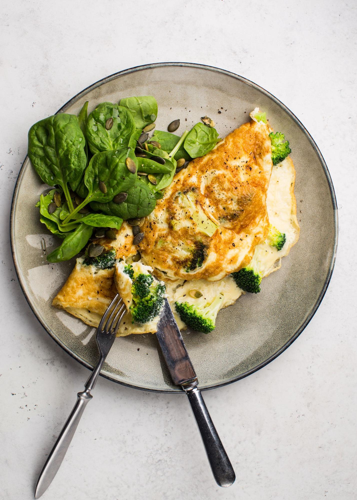 Omelet met broccoli