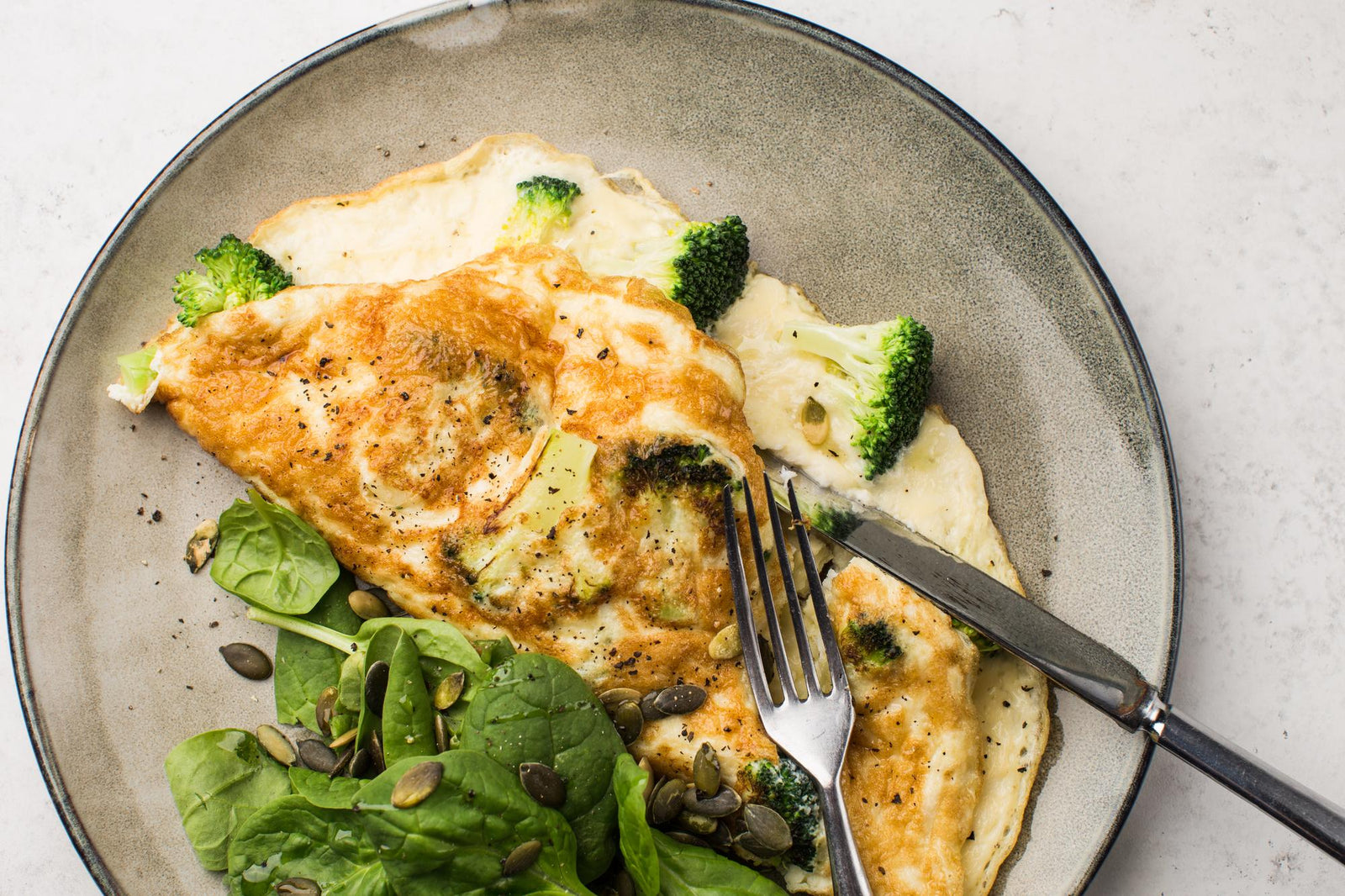 Omelet met broccoli