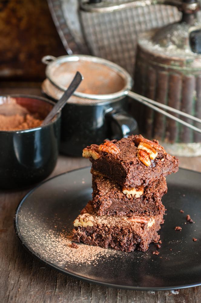 Brownies met pindakaas