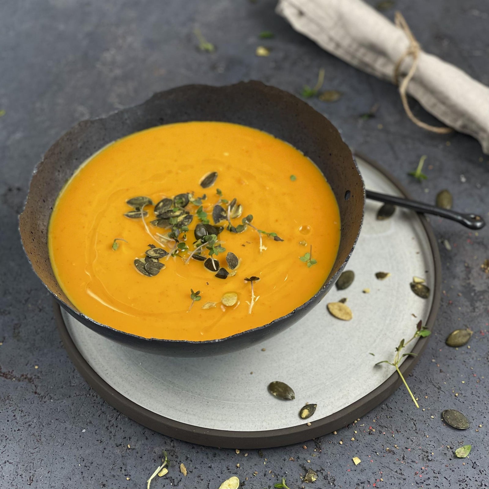 Pompoensoep met boekweit