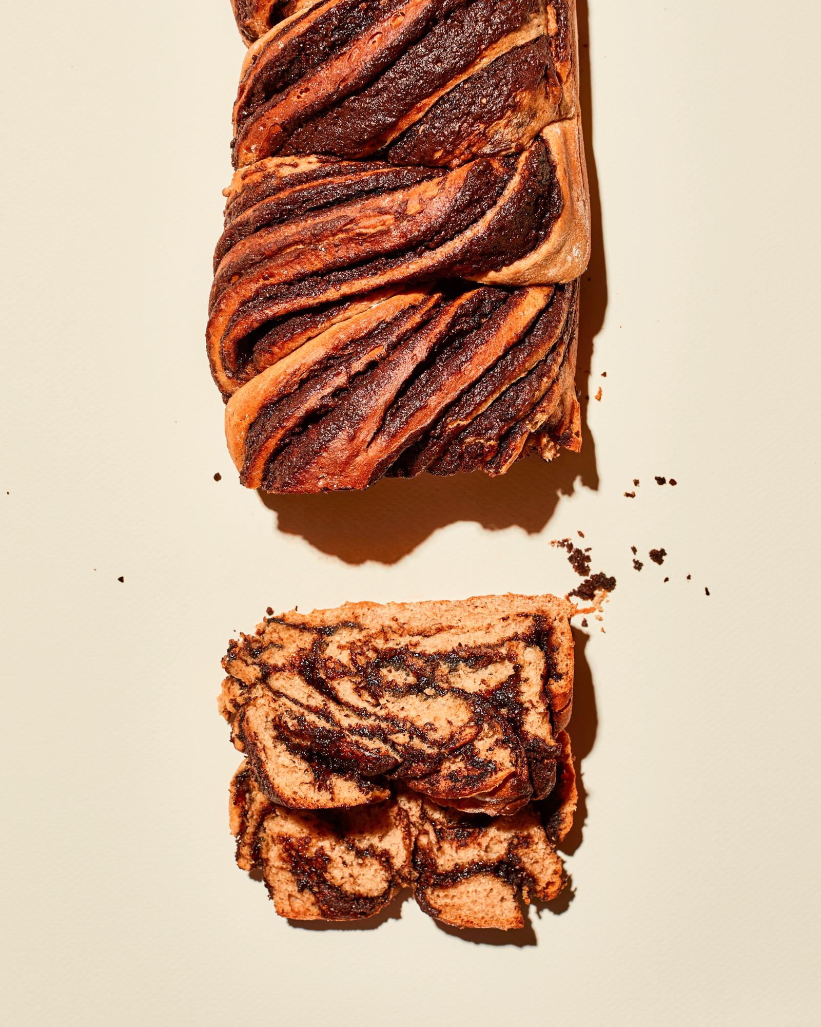 Volkoren chocolade babka