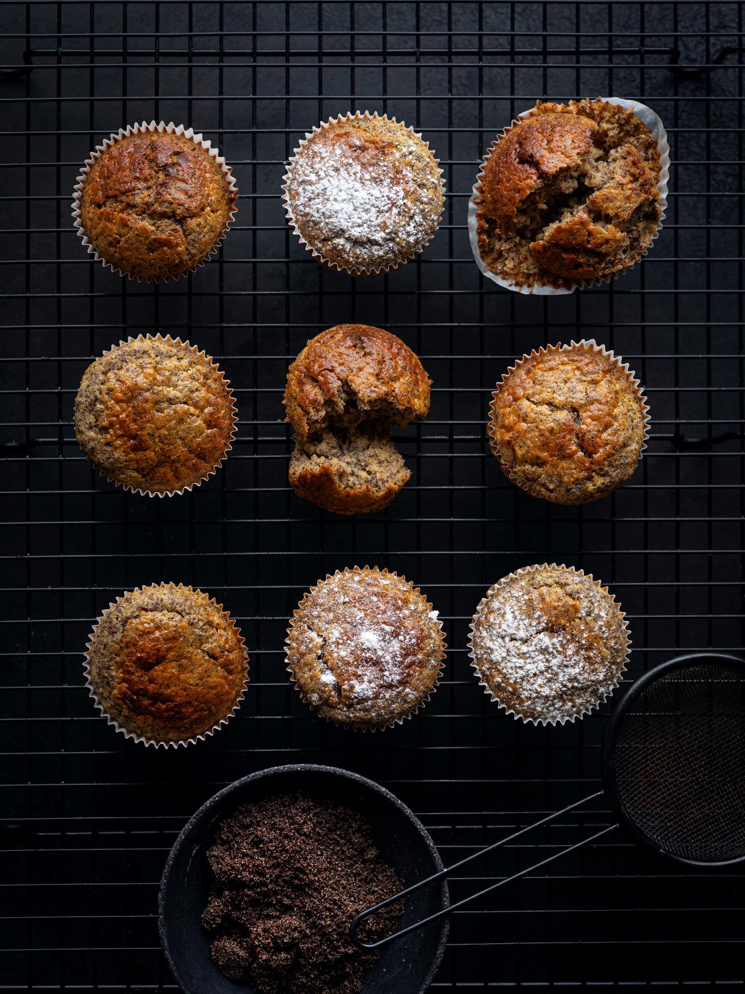 Citroenmuffins met maanzaad