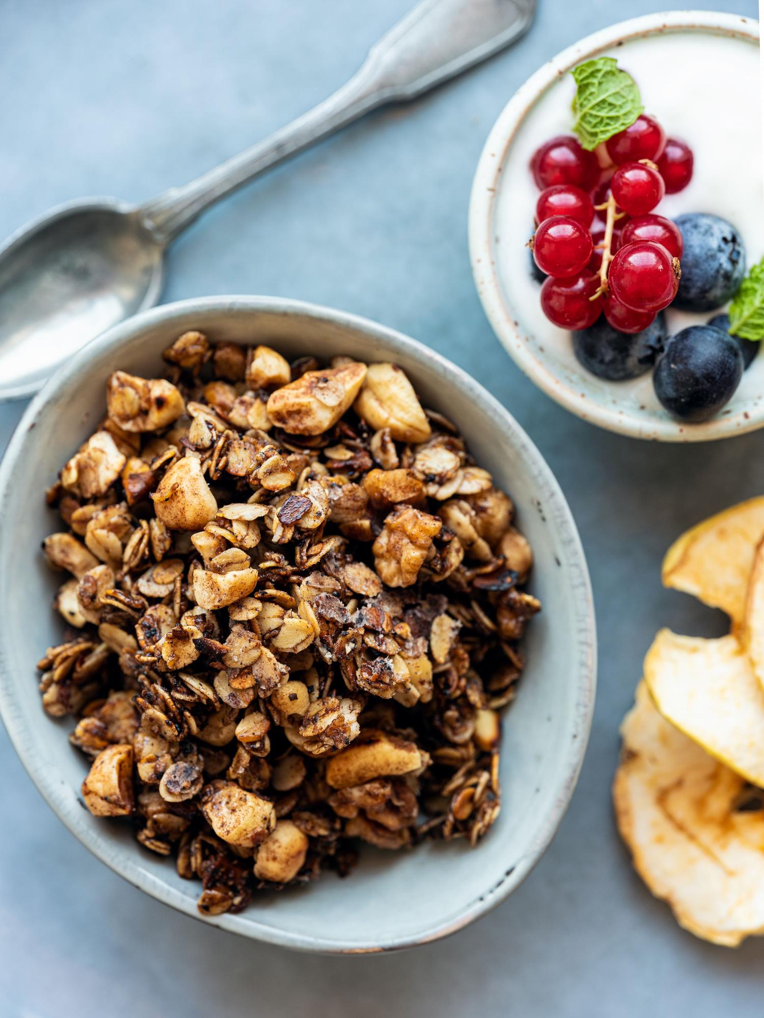 Chocoladegranola met cranberry's
