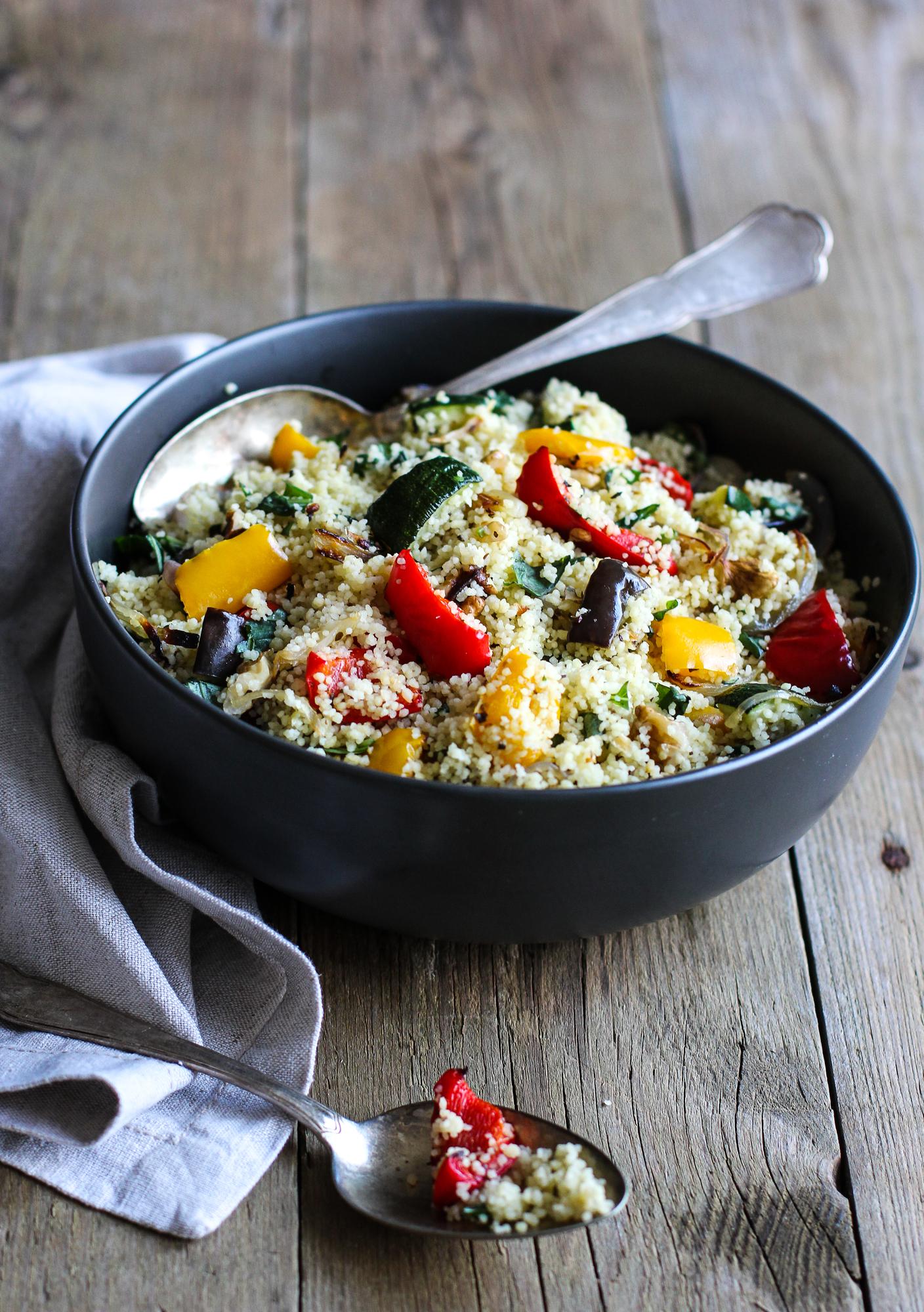 Couscous met geroosterde groenten