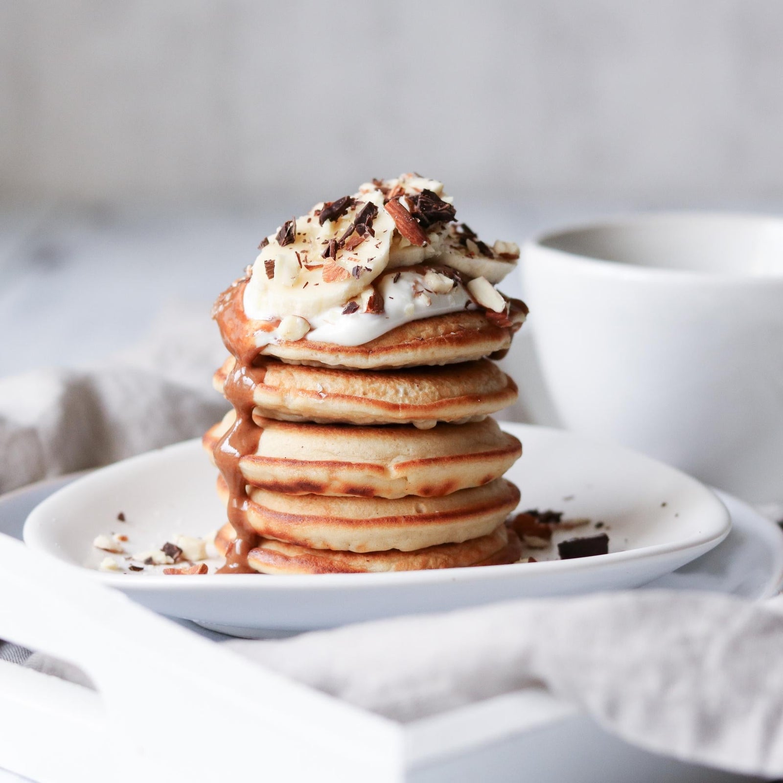 Speltpannenkoekjes met banaan