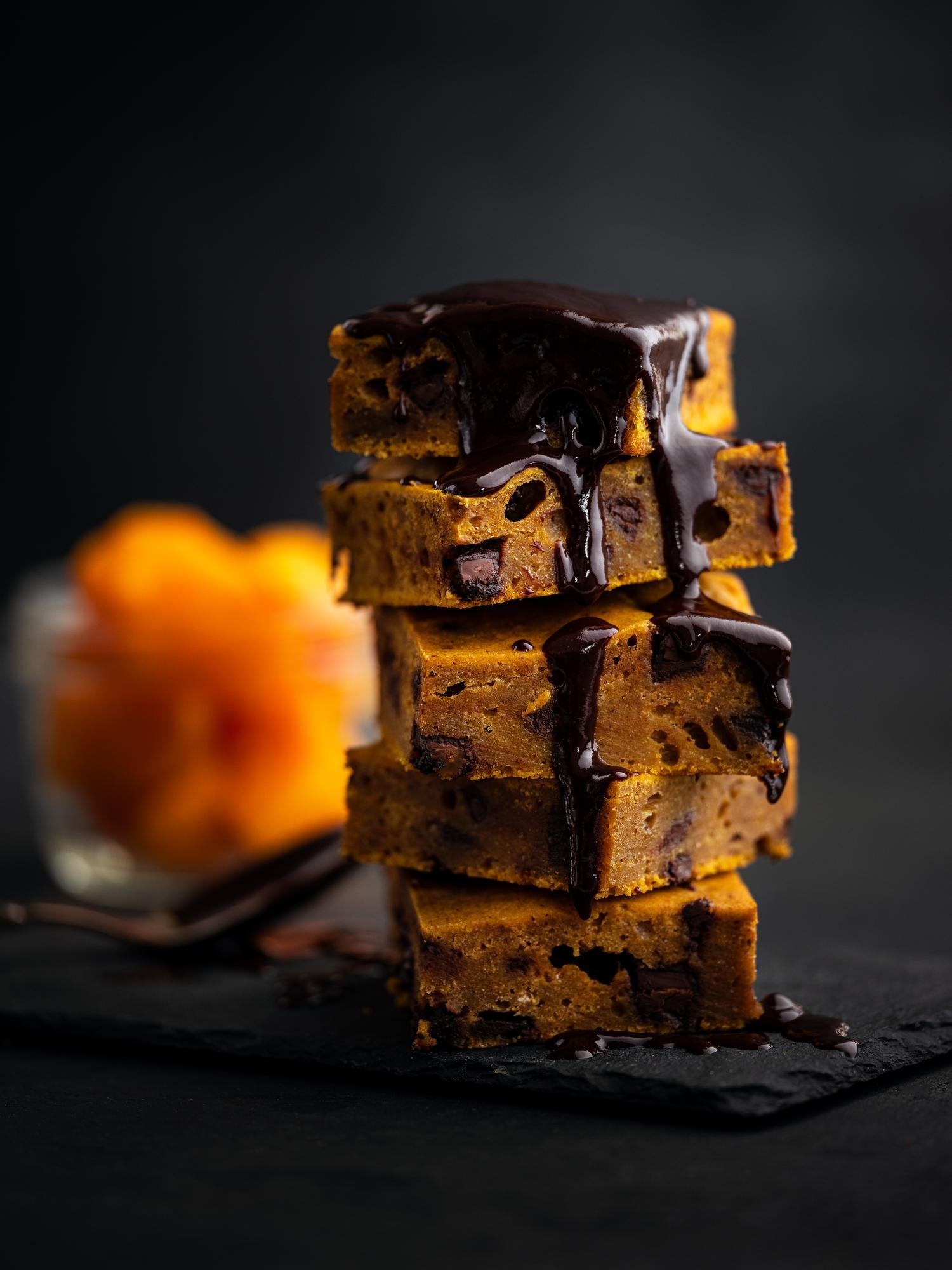 Pompoen blondies