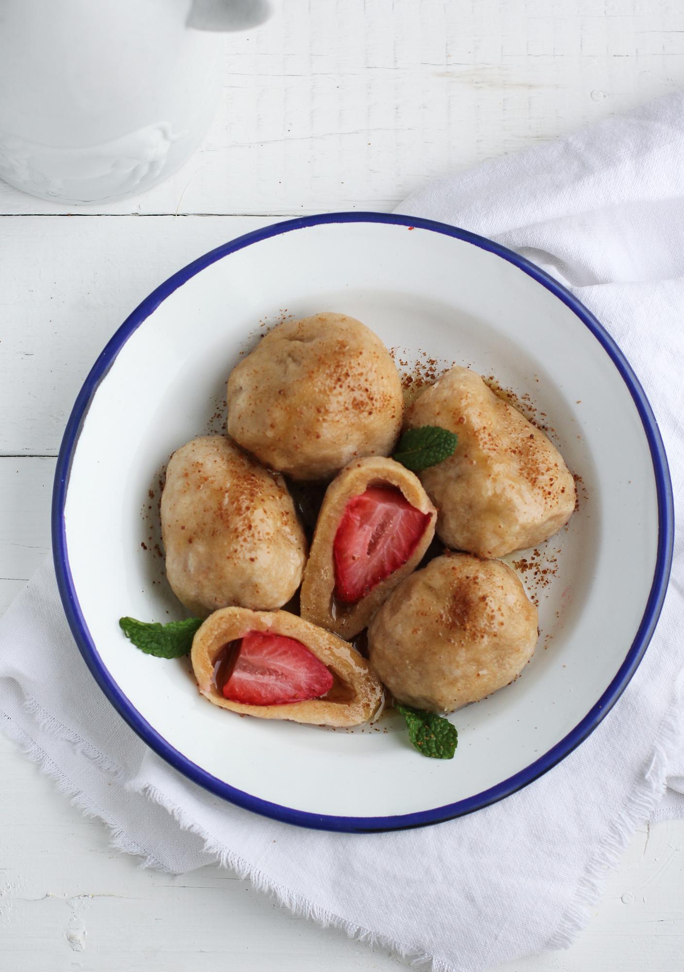 Aardbeienknödels