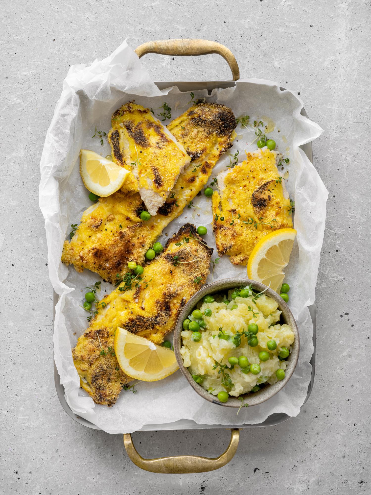 Forel in cornflakes
