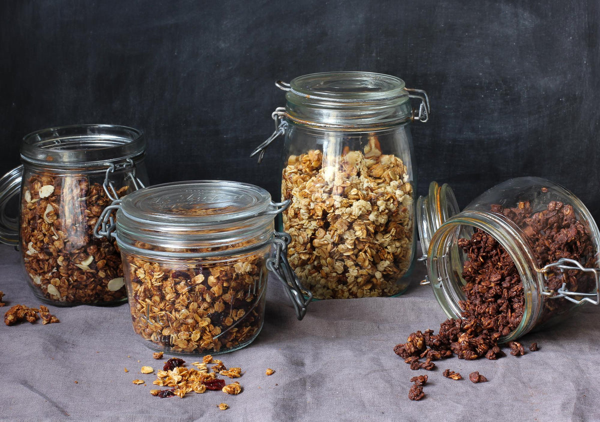 Granola met amandelboter