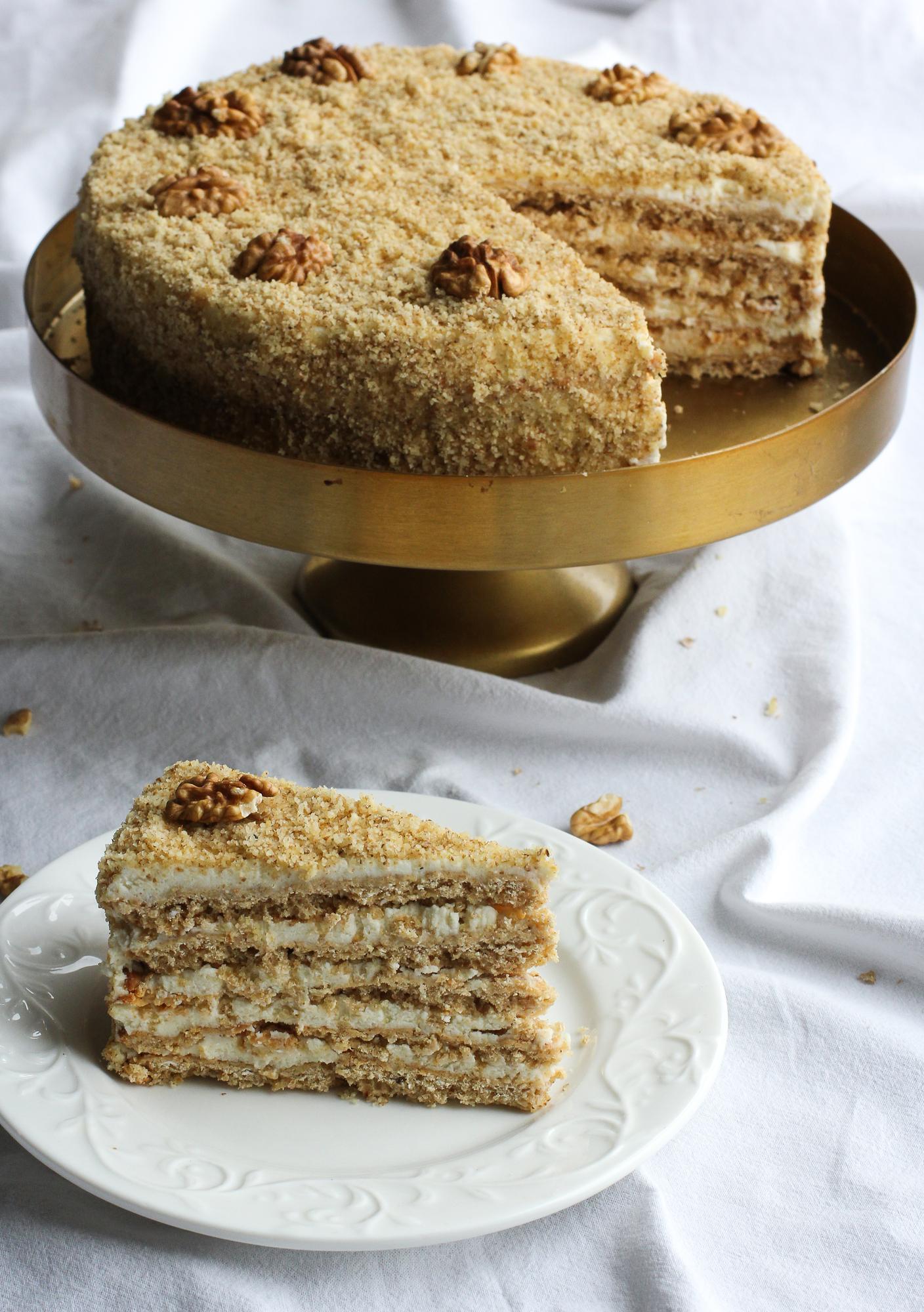 Honingtaart met havermout