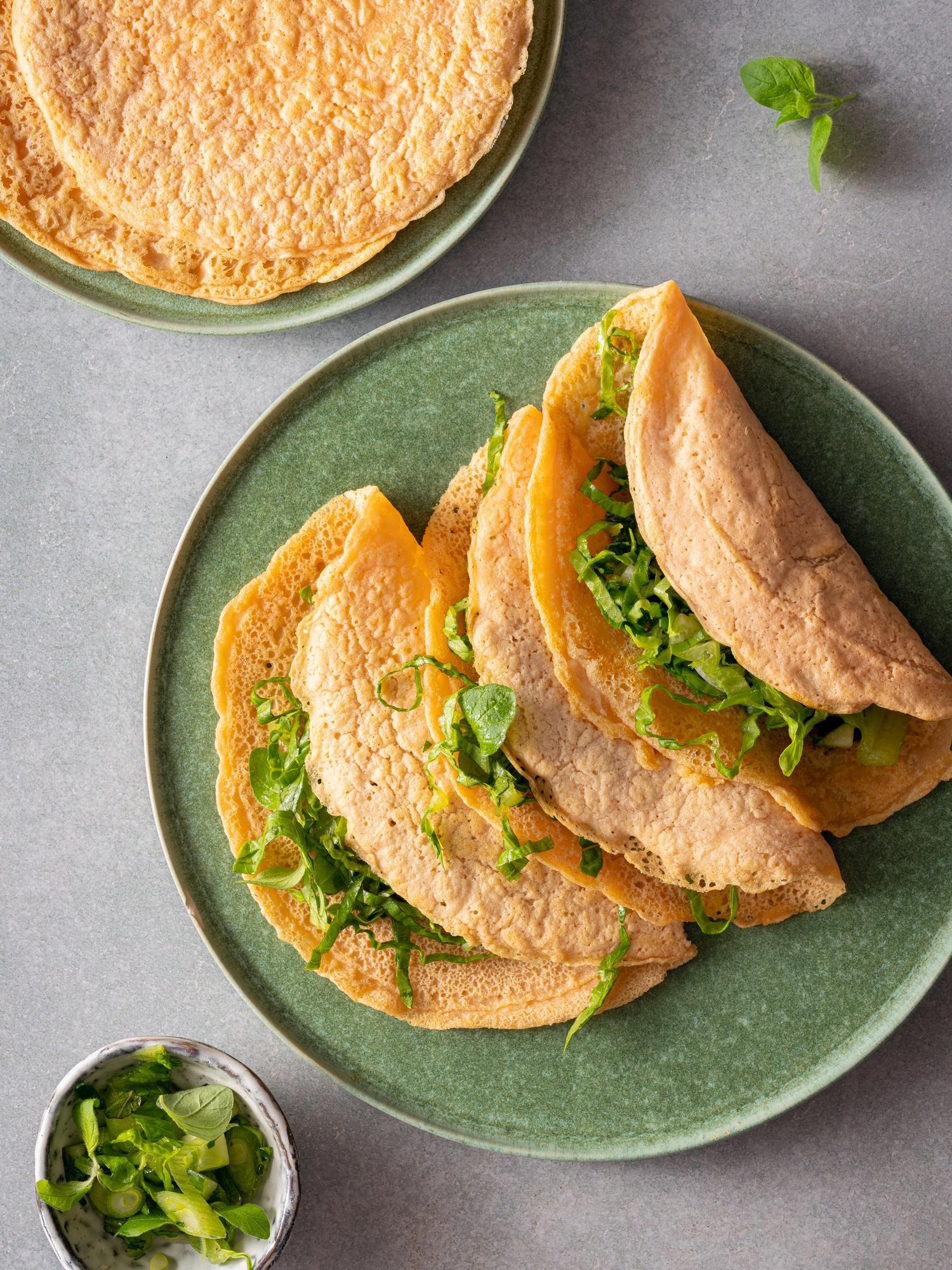 Indiase flatbreads van rode linzen