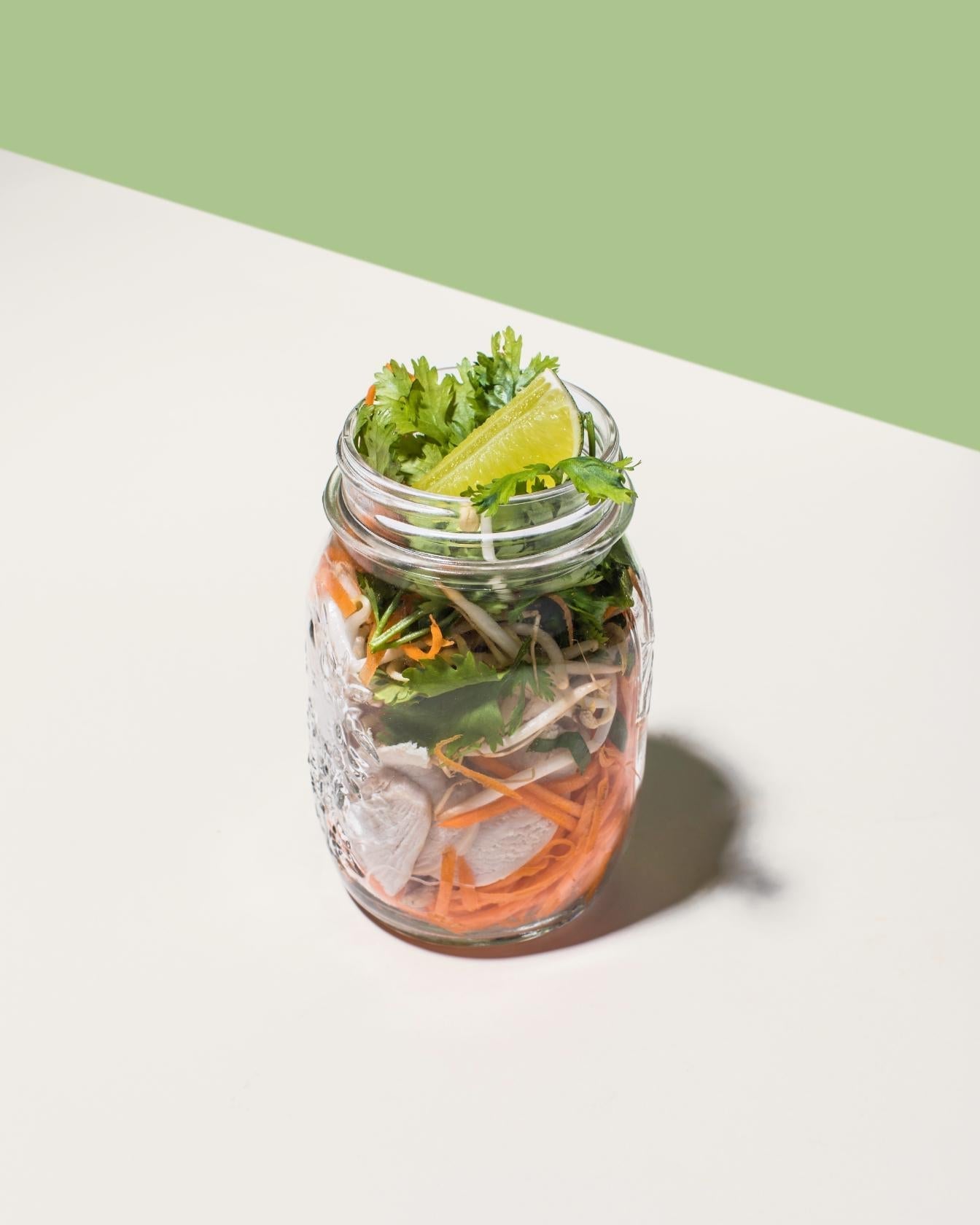 Instantsoep in een pot