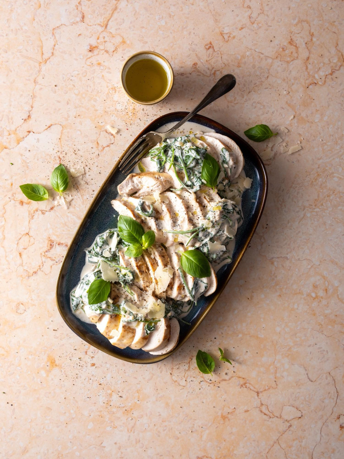 Italiaanse kip florentine