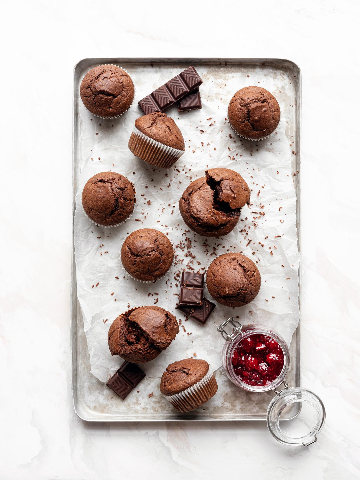 Yoghurtmuffins met chocolade