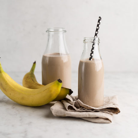 Smoothie met koffie en banaan