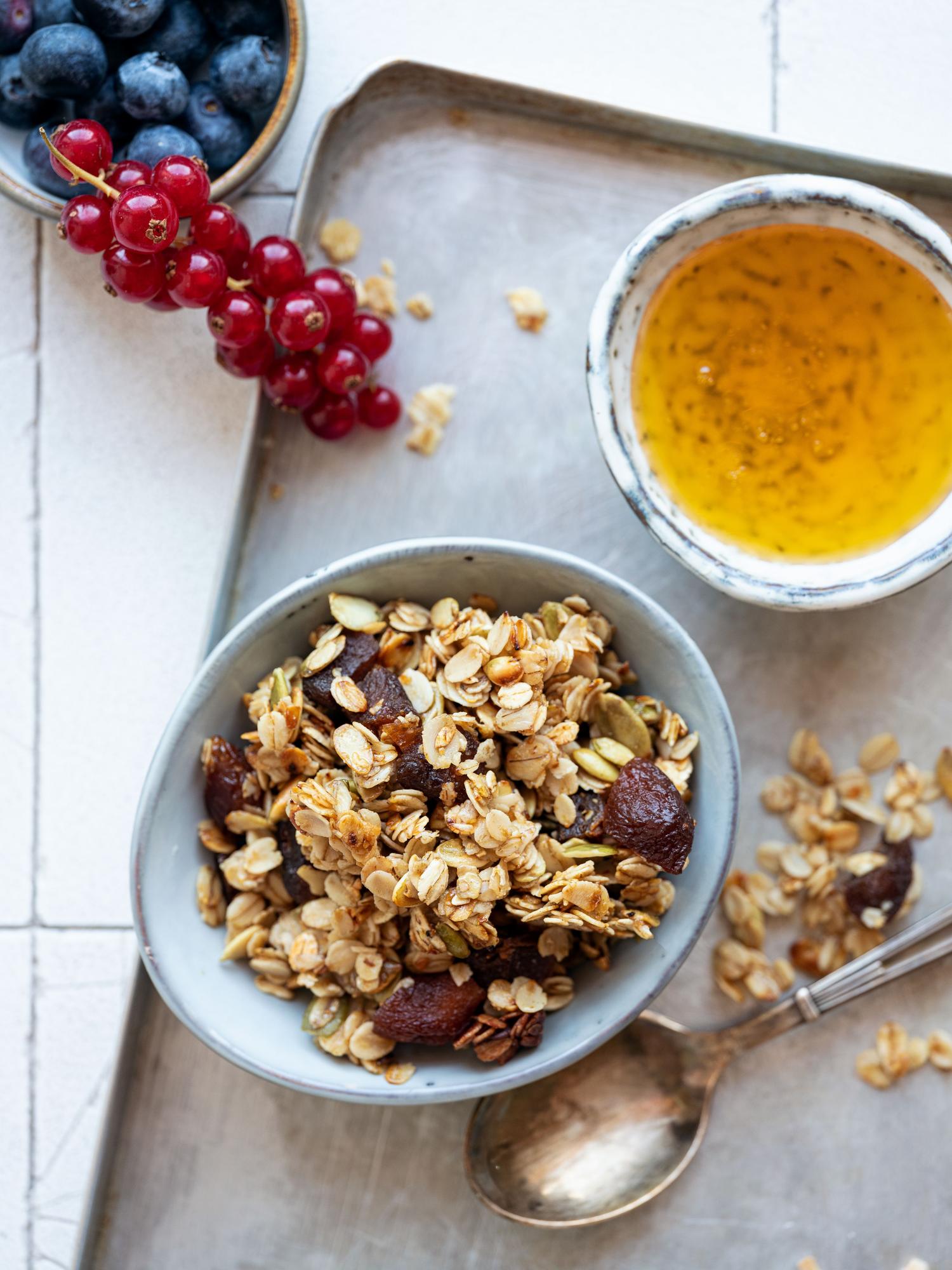 Kokosgranola uit de pan