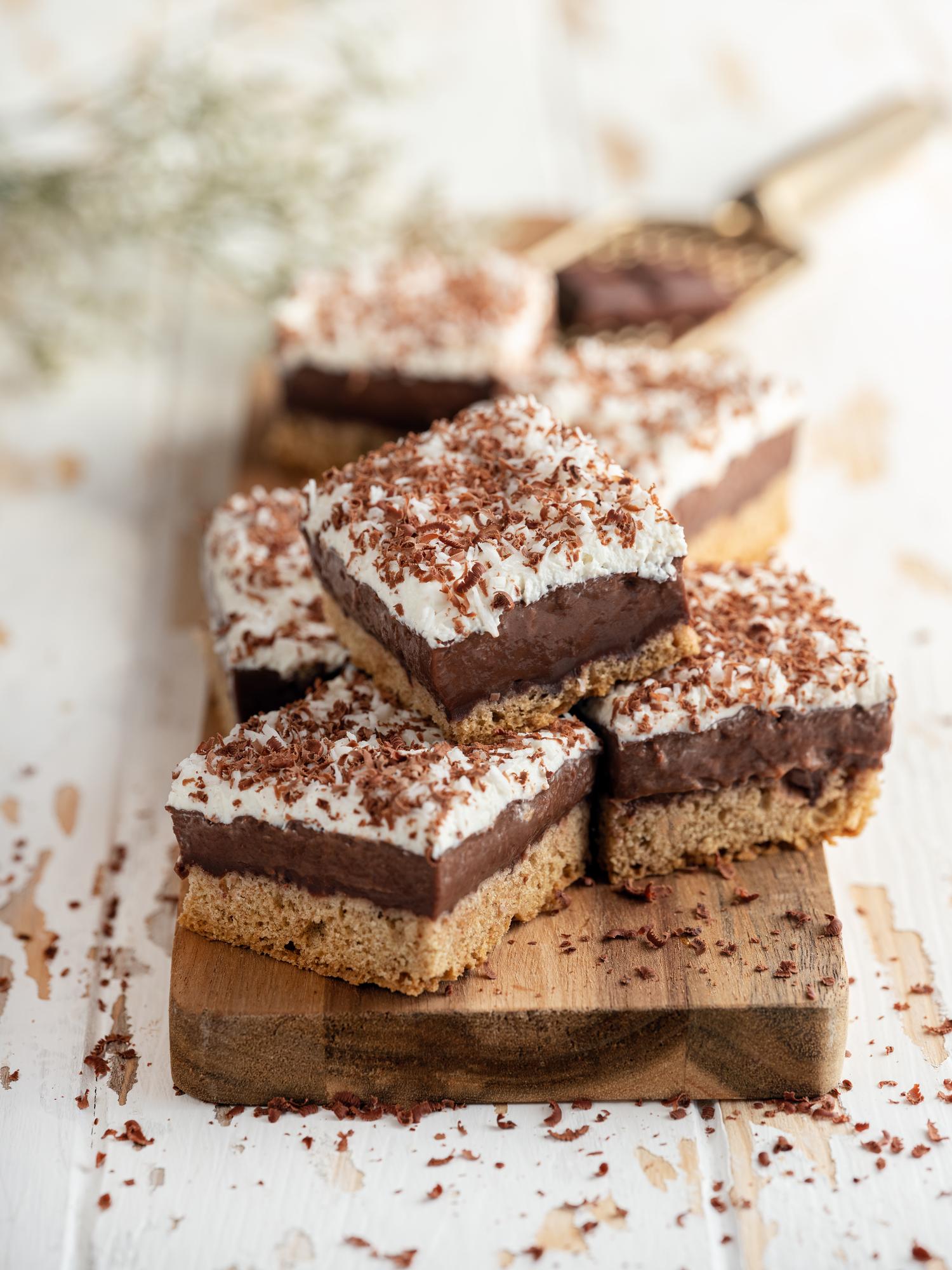 Kokoesreepjes met chocolade