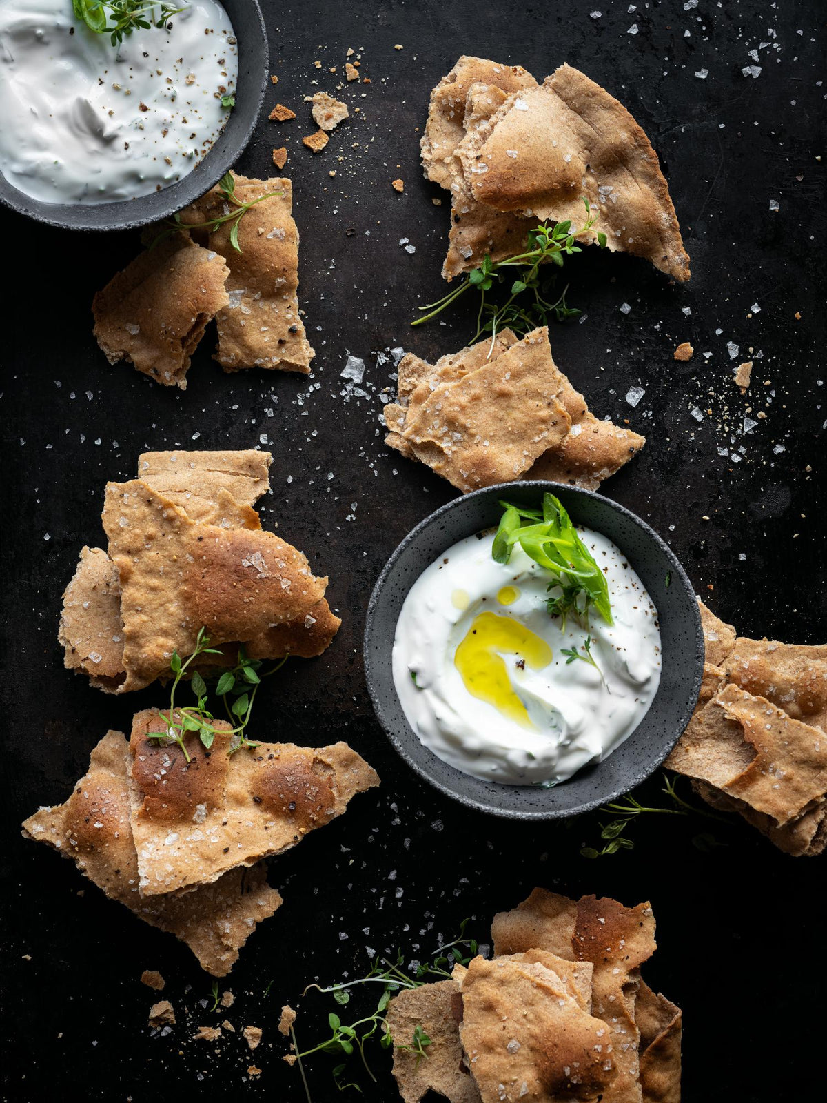 Crackers van vier ingrediënten