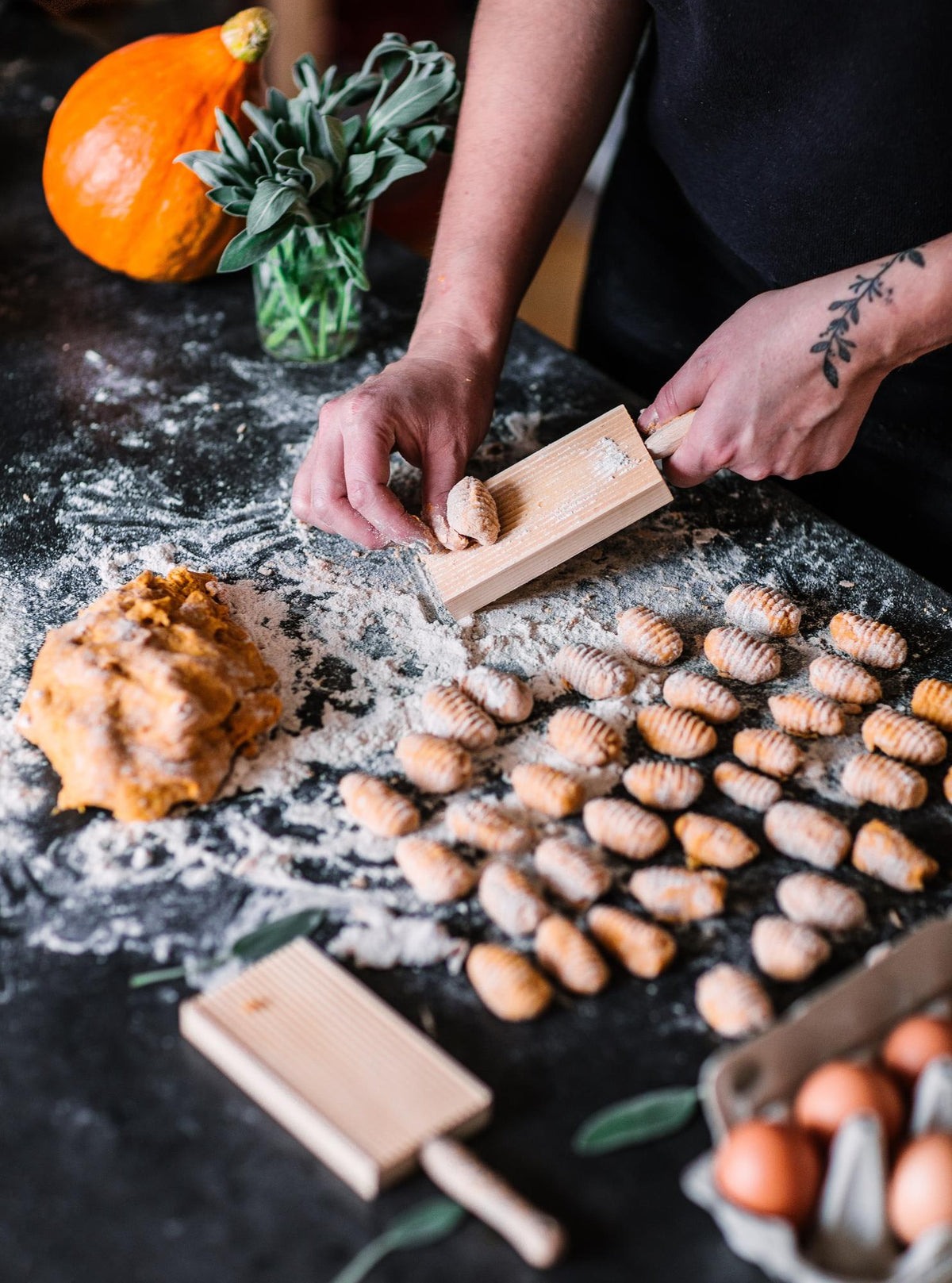 Pompoen-gnocchi