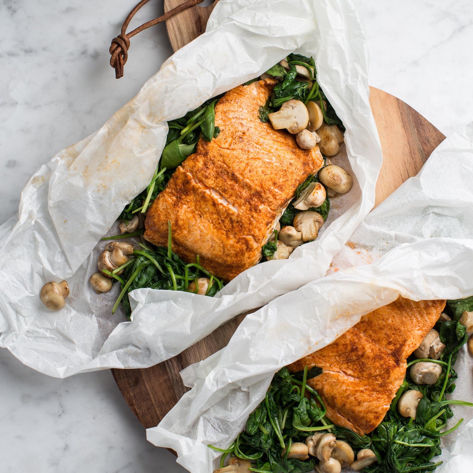 Zalm in papillot