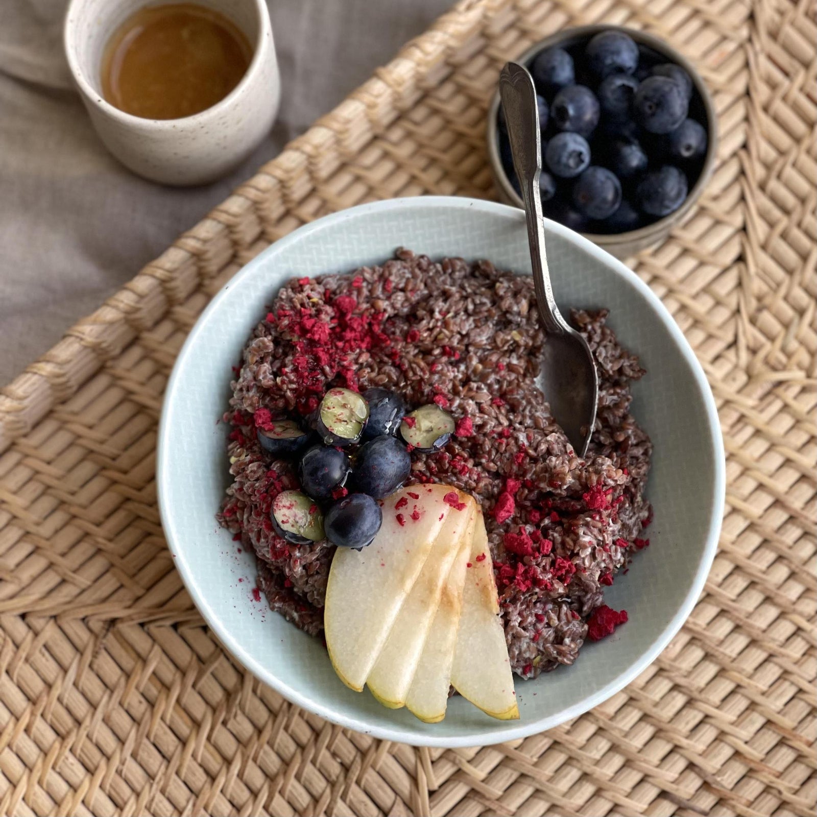 Pap met lijnzaad