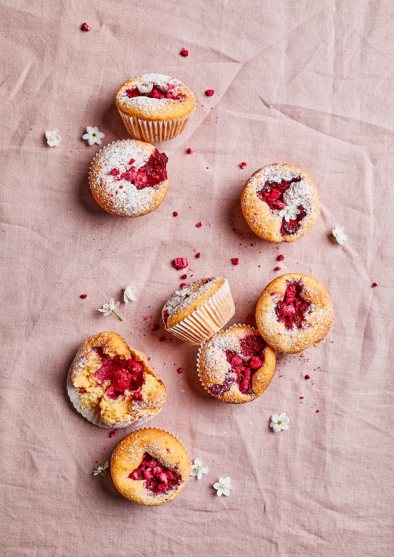 Frambozenmuffins