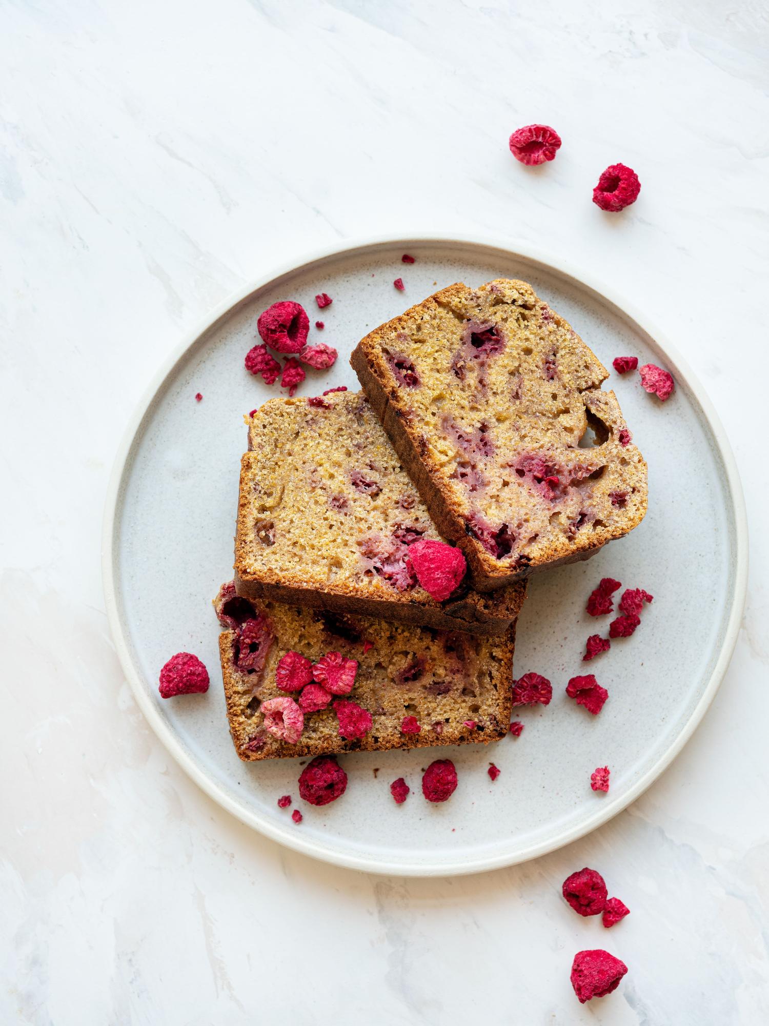Frambozen-polentacake