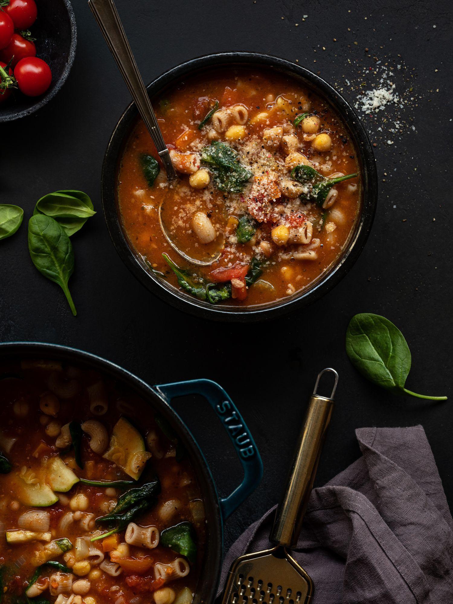 Minestrone uit één pan