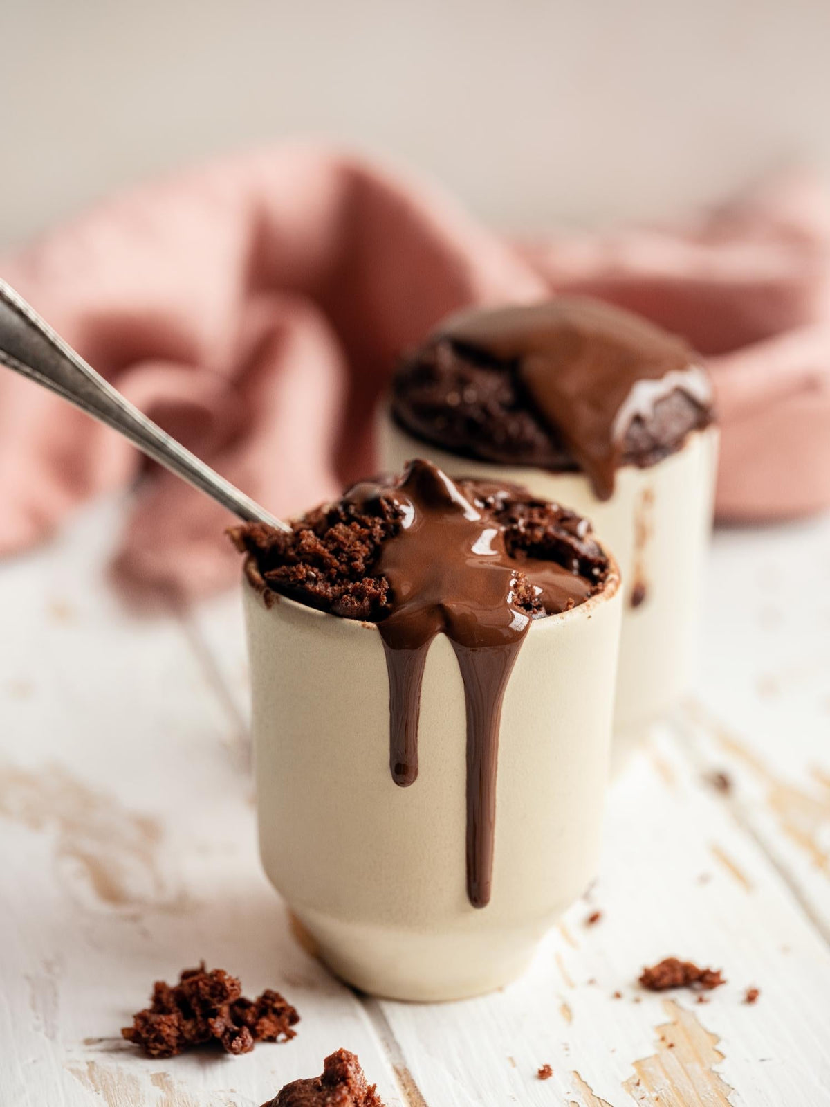 Cacao muffin met chocoladeglazuur