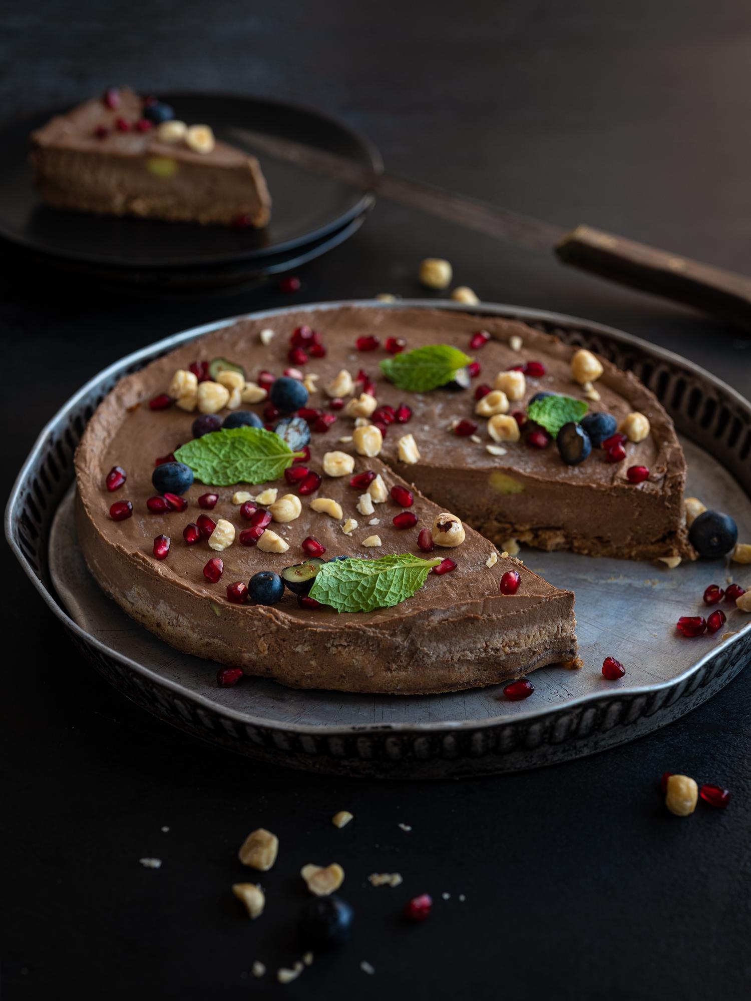 Ongebakken chocoladetaart