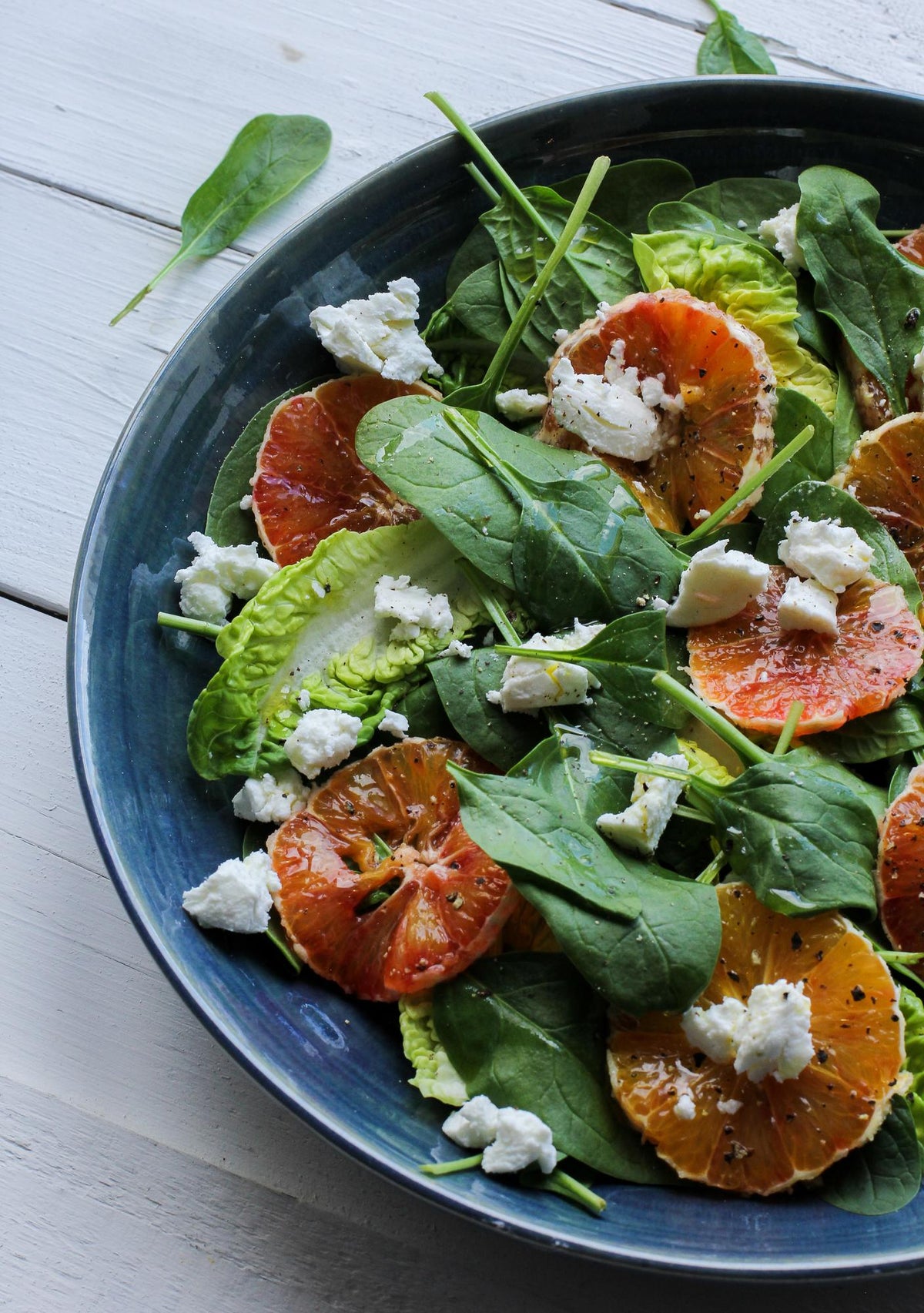 Fruitsalade met geitenkaas