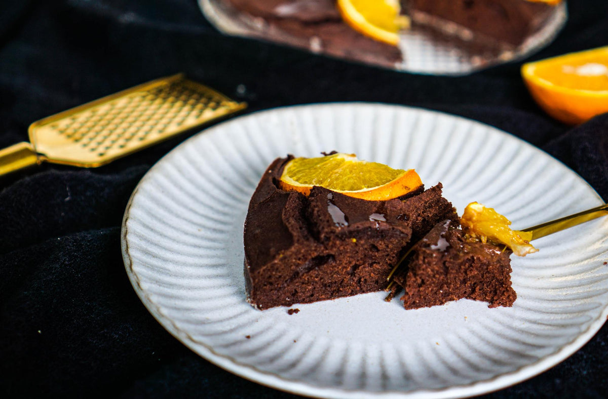 Sinaasappelcake van speltmeel