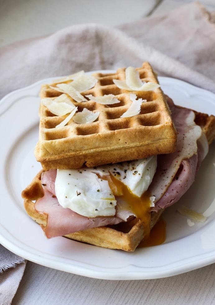 Wafels met Parmezaan