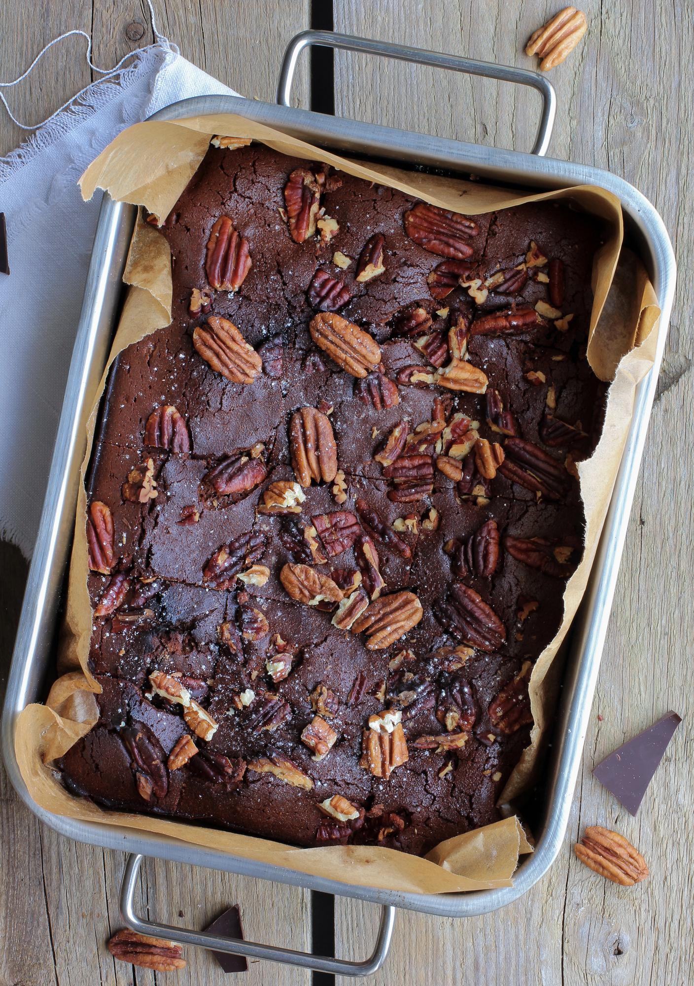 Brownies met pecannoten